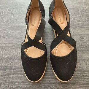 Kelly & Katie Black Wedge Shoes